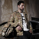 Tactical Multicam Tropic Camo Hunting Jacket MTP Ripstop Field Hunting Jakcet MTP for Outdoor Hunting Jacket with Hoody