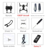 Eachine e58 wifi fpv com verdadeiro 720 p/1080 p câmera grande angular hd modo de retenção alta braço dobrável rc zangão quadcopter rtf vs s9hw m69