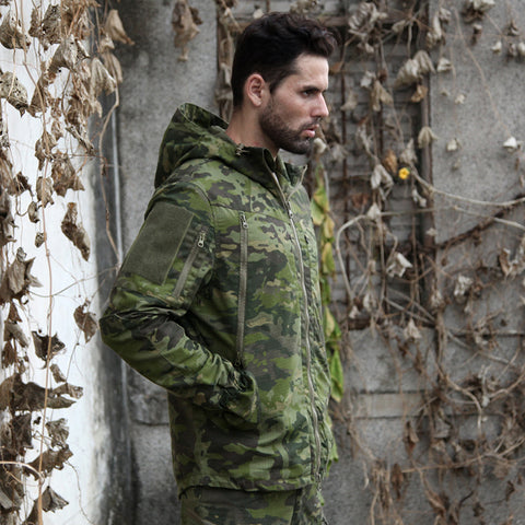 Tactical Multicam Tropic Camo Hunting Jacket MTP Ripstop Field Hunting Jakcet MTP for Outdoor Hunting Jacket with Hoody