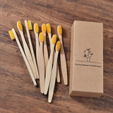 Neue design mischfarbe bambus zahnbürste Eco Friendly hölzernen Zahn Pinsel Weichen borsten Spitze Holzkohle erwachsene mundpflege zahnbürste