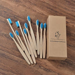 Neue design mischfarbe bambus zahnbürste Eco Friendly hölzernen Zahn Pinsel Weichen borsten Spitze Holzkohle erwachsene mundpflege zahnbürste