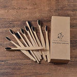 Neue design mischfarbe bambus zahnbürste Eco Friendly hölzernen Zahn Pinsel Weichen borsten Spitze Holzkohle erwachsene mundpflege zahnbürste
