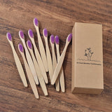 Neue design mischfarbe bambus zahnbürste Eco Friendly hölzernen Zahn Pinsel Weichen borsten Spitze Holzkohle erwachsene mundpflege zahnbürste