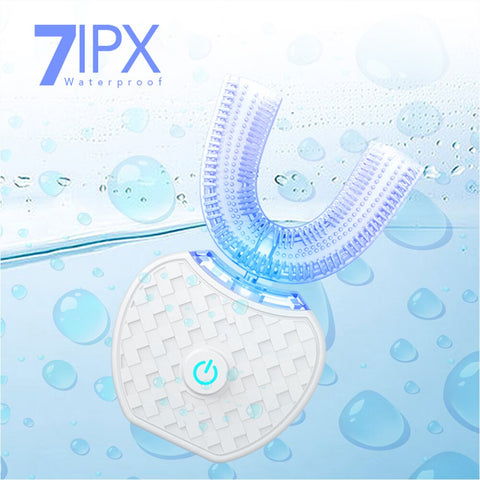 Automatic Toothbrush,360°Electric Toothbrush Teeth Dental USB Silcone Whitening Kit With LED Light,Sonic Teeth Whitening